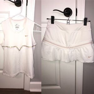 Girls Nike Dri-Fit athletic outfit